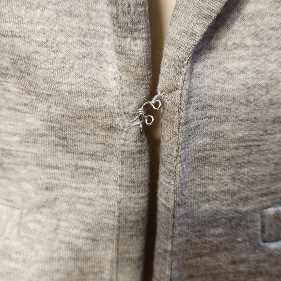 Forever 21 Heather Gray Knit Blazer – Ruched Sleeve – Size S - Picture 6 of 8